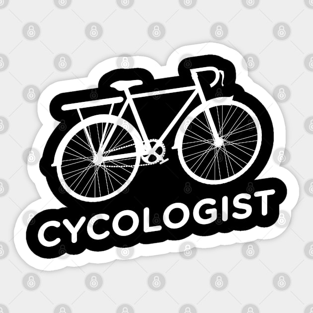 Cycologist Biker Sticker by Cooldruck